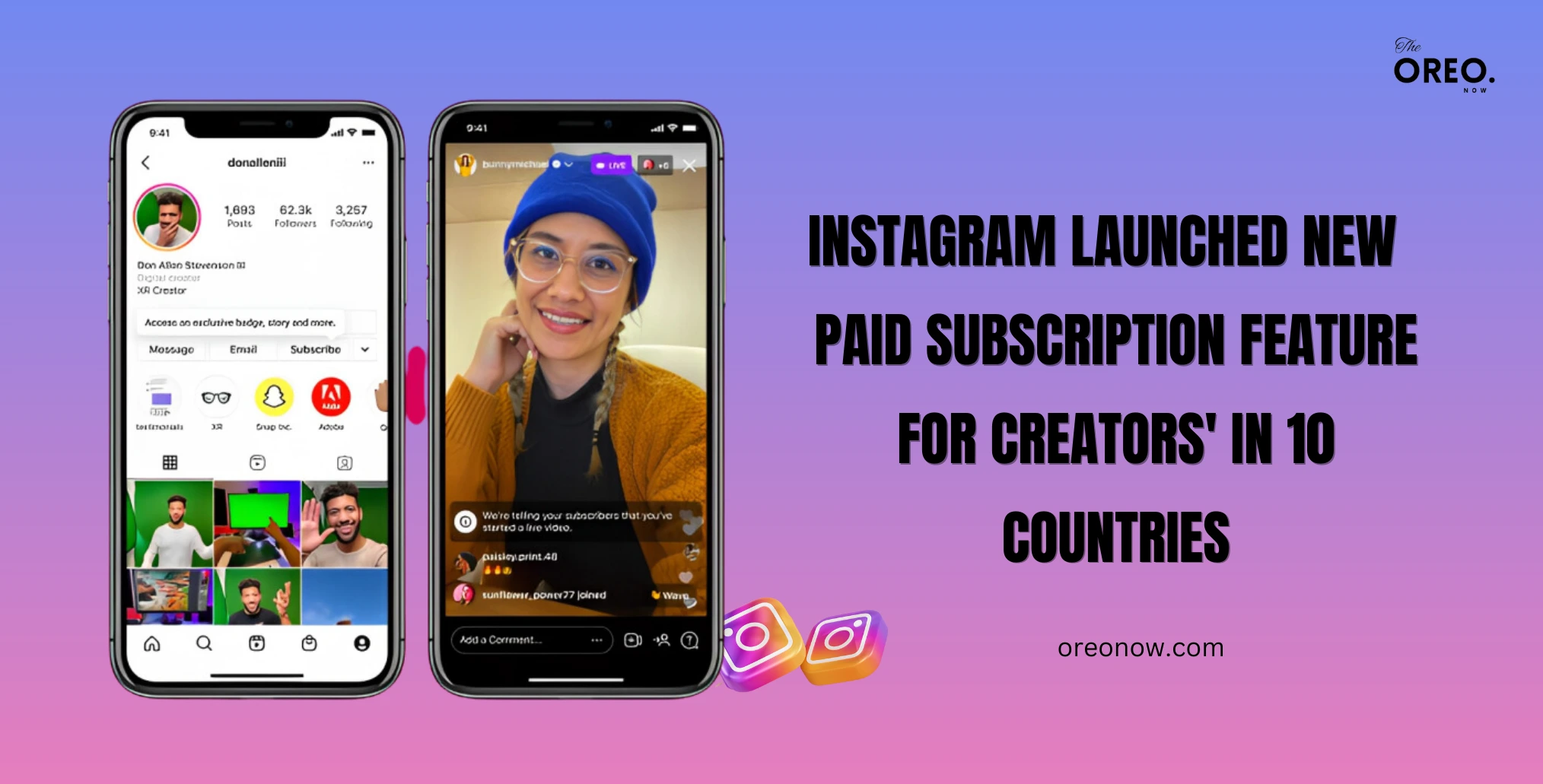 Instagram paid subscription feature for creators