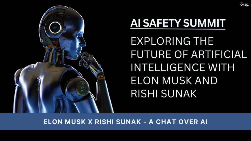 Elon must and Rishi Sunak at AI safety summit