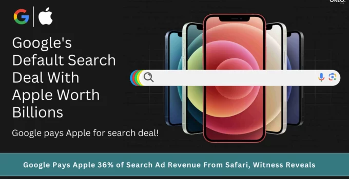 Google pays Apple 36% Search add revenue